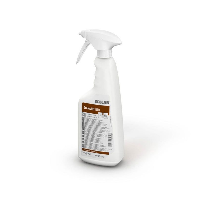 Ecolab Greaselift RTU, Grillreiniger, weiß - Karton mit 6 Flaschen á 0,75 l