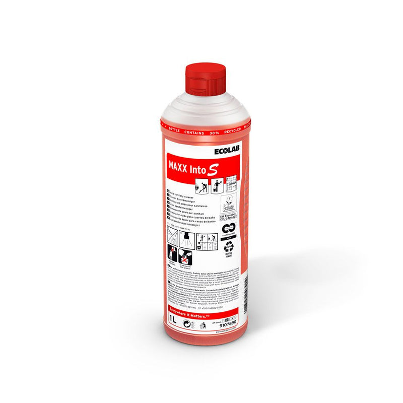 Ecolab MAXX Into S, sauerer Sanitärreiniger, rot