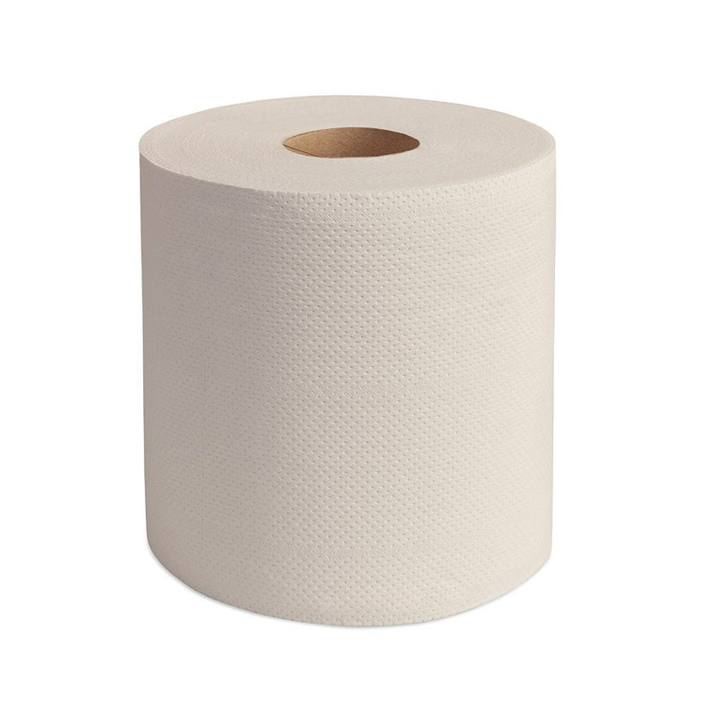 Green Hygiene® Papierhandtuchrollen RAINER, 2-lagig, weiß | Recyclingpapier, Innenabwicklung - Karton mit 8 Stück