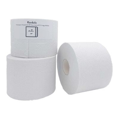 Green Hygiene® Toilettenpapier KORDULA, Kleinrolle, 3-lagig aus Recyclingpapier - Karton mit 36 Rollen