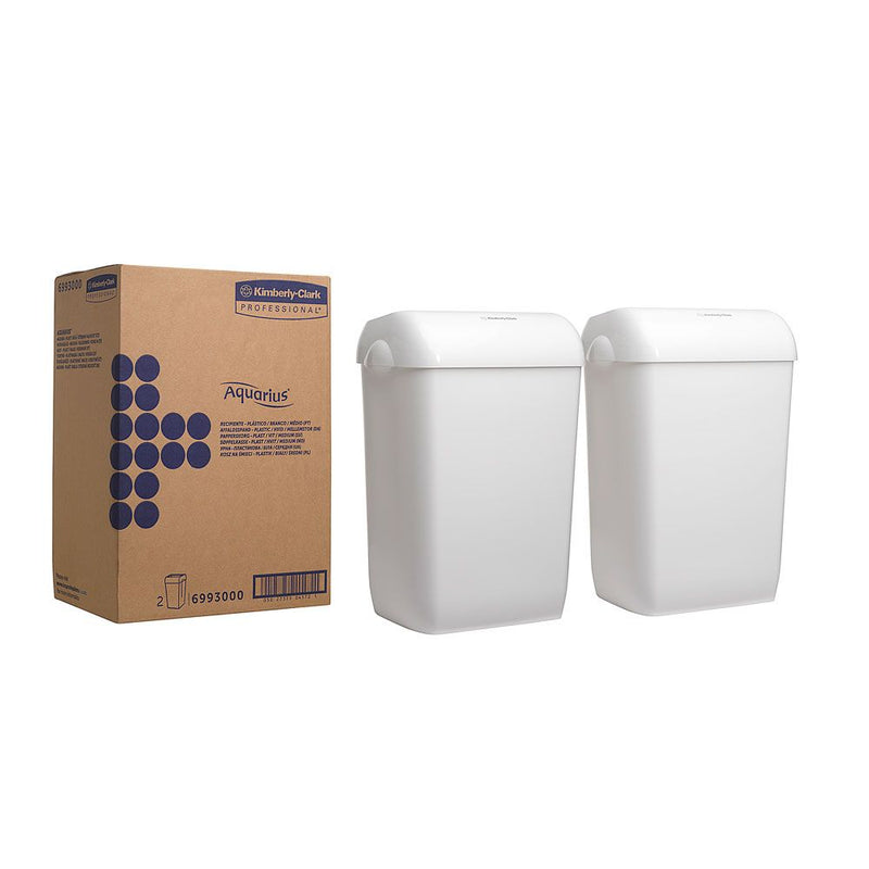 Kimberly-Clark Professional™ Aquarius™ Abfallbehälter 6993, weiß - Karton mit 2 Stück