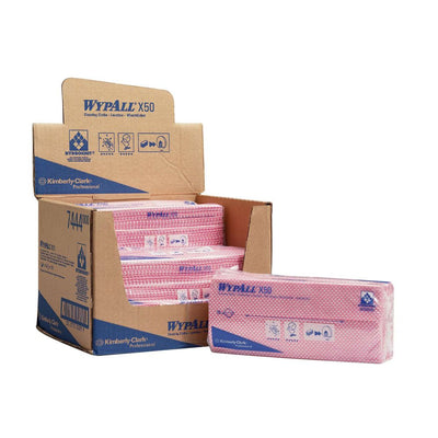 WypAll® X50 Wischtücher, Interfold, verschiedene Farben - Karton mit 300 Stück (6 x 50 Stück)