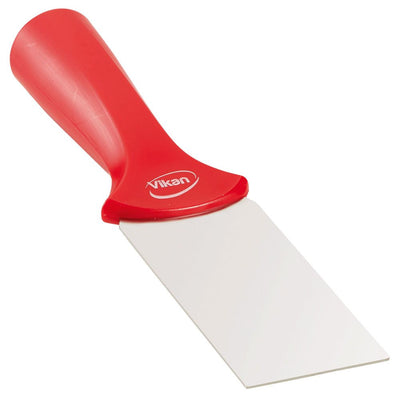 Vikan Handschaber, Stielmodell, mit Edelstahlblatt, 50 mm, verschiedene Farben - Karton mit 10 Stück