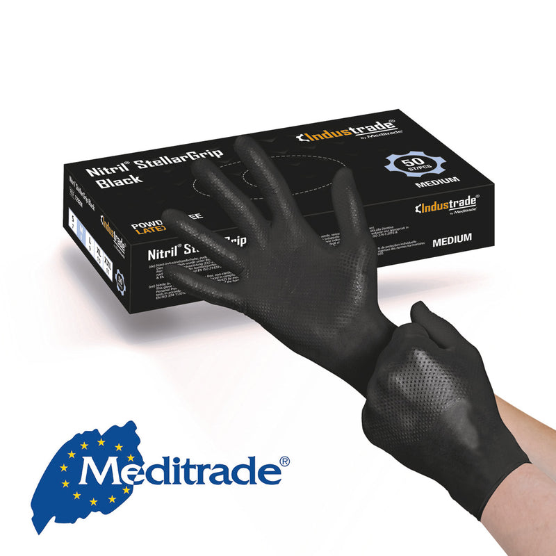 Meditrade Nitril Stellar-Grip (50Stk./Box) - Karton mit 10 Boxen