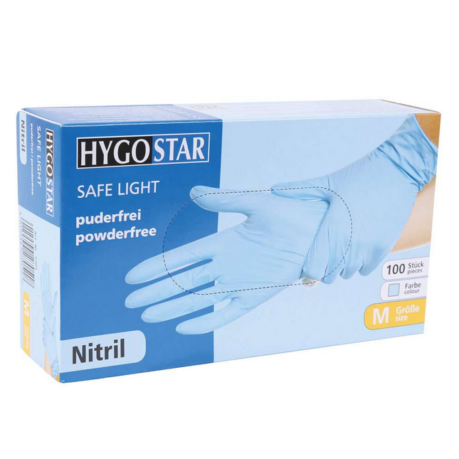 Nitrilhandschuhe Safe Light Blau - 100er Packung
