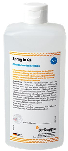 Spray In QF 500 ml Flächendesifektion 18x500 ml -> 2,02/500 ml