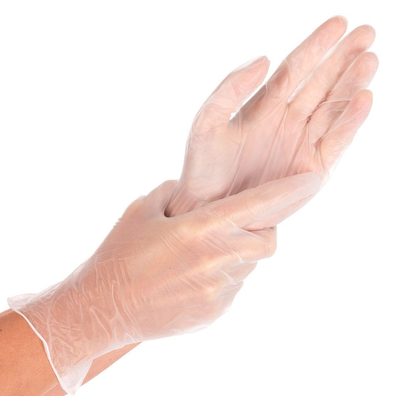 Vinylhandschuh Ideal Light, transparent, puderfrei - Karton mit 10 Päckchen á 100 Stück